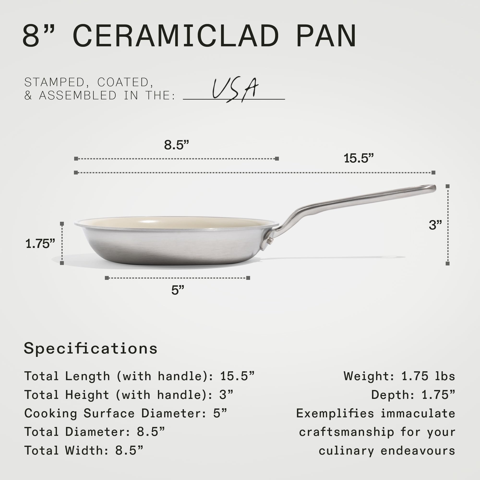 Made In induction-compatible pan works on all stovetops, including induction.