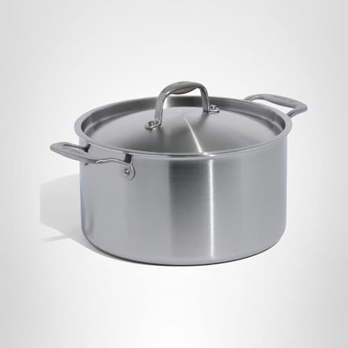 Made In stock pot in use for soups and large-batch cooking.