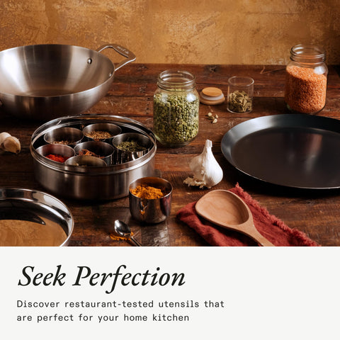 Made In wooden spoon heat-resistant design for high-heat cooking.