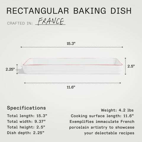 Made In France porcelain bakeware combines tradition with reliable oven-to-table serving.