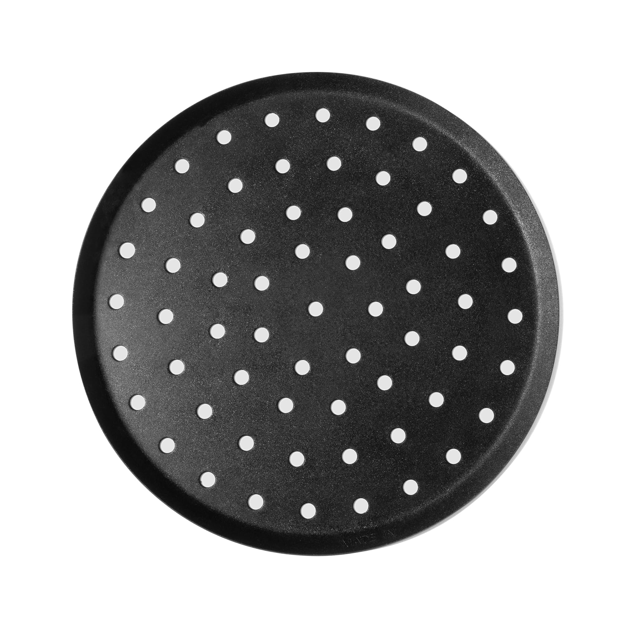 Made In pizza steel with 12.59-inch diameter ideal for restaurant-style pizzas at home.