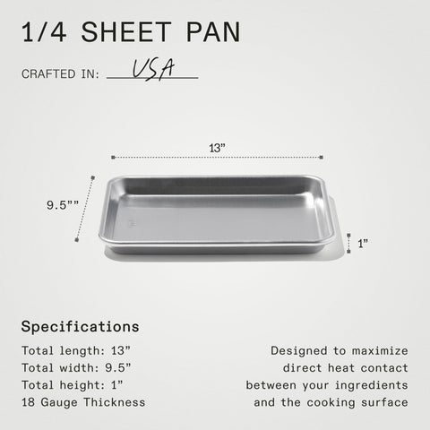 Made In Quarter Sheet Pan – USA-made with imported components for reliability