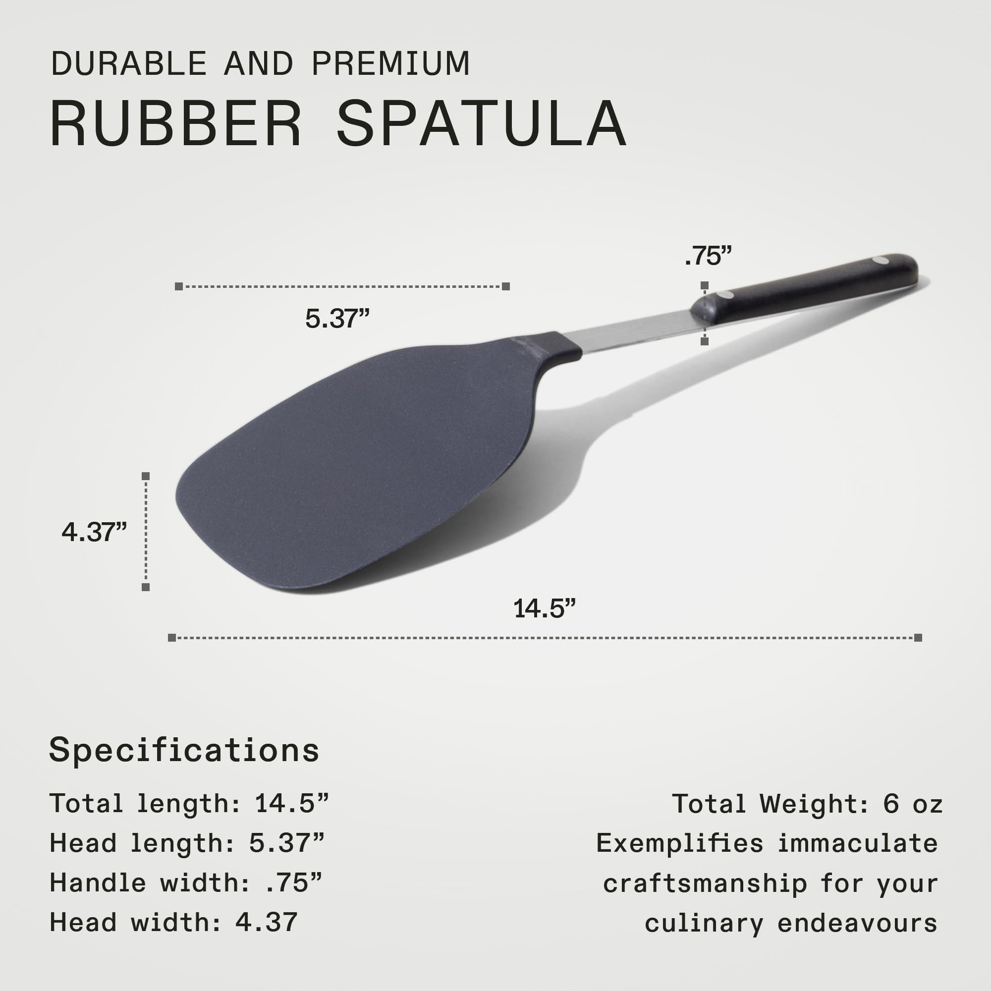 Made In Harbour Blue silicone head protects nonstick surfaces during cooking