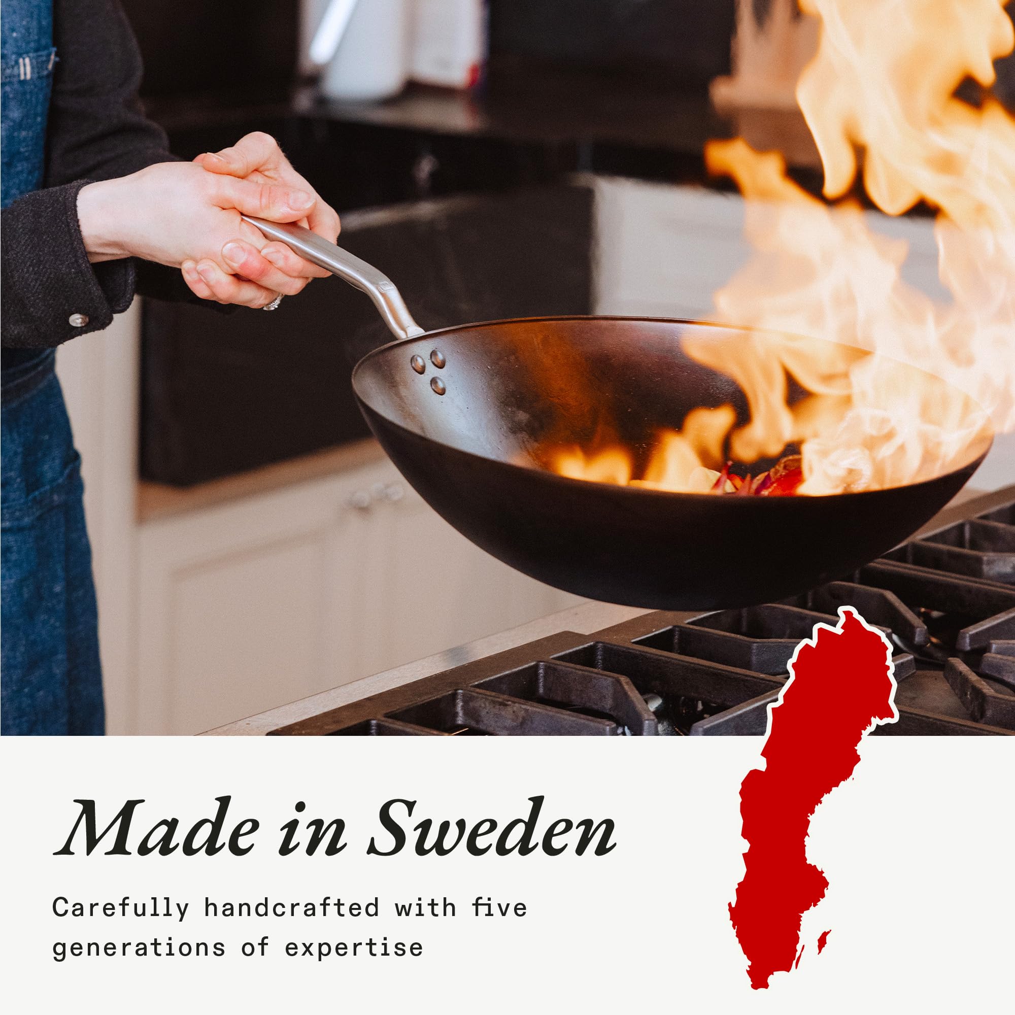 Made In wok helps achieve wok hei with healthier, less-oil cooking.