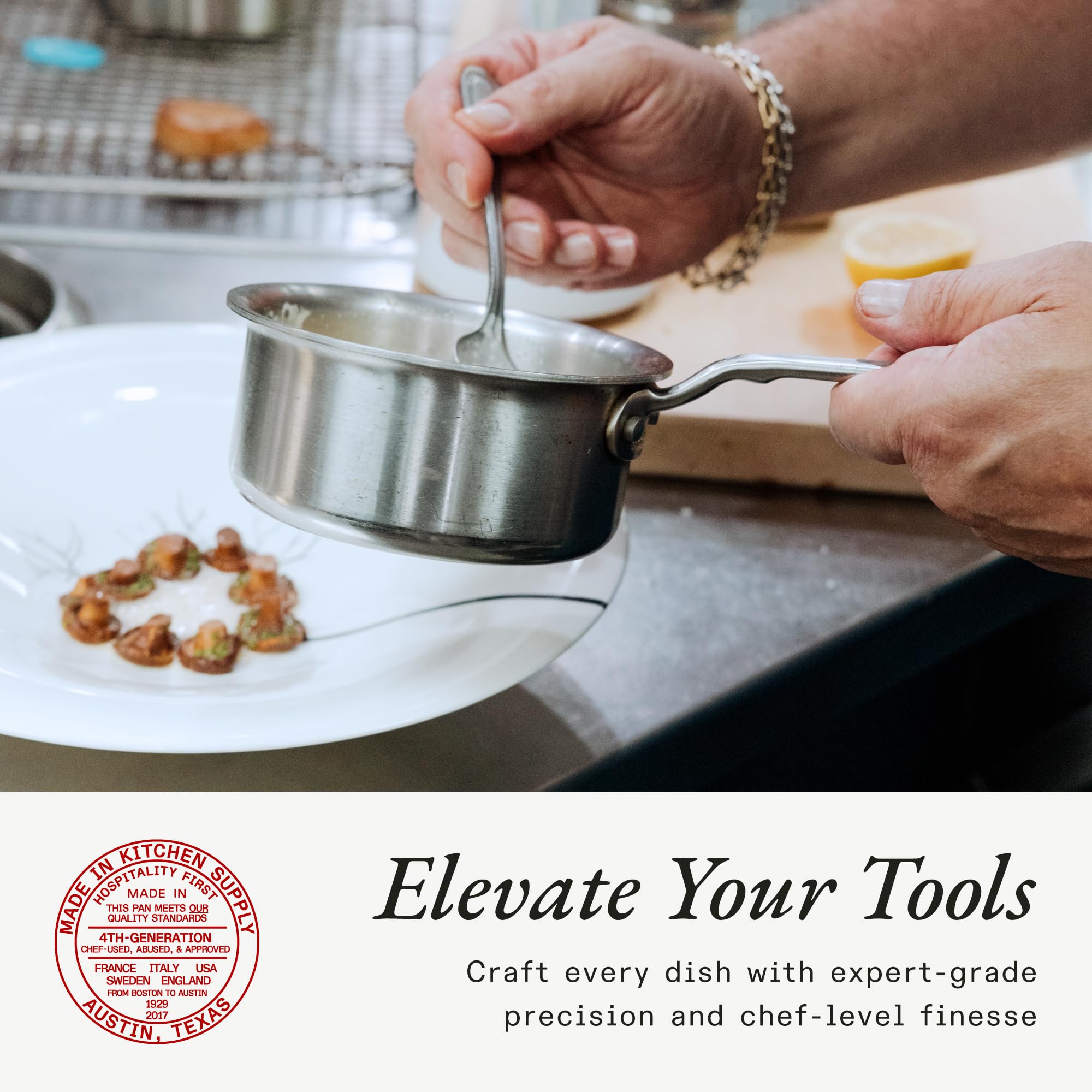 Made In induction-compatible cookware ready for modern stoves.