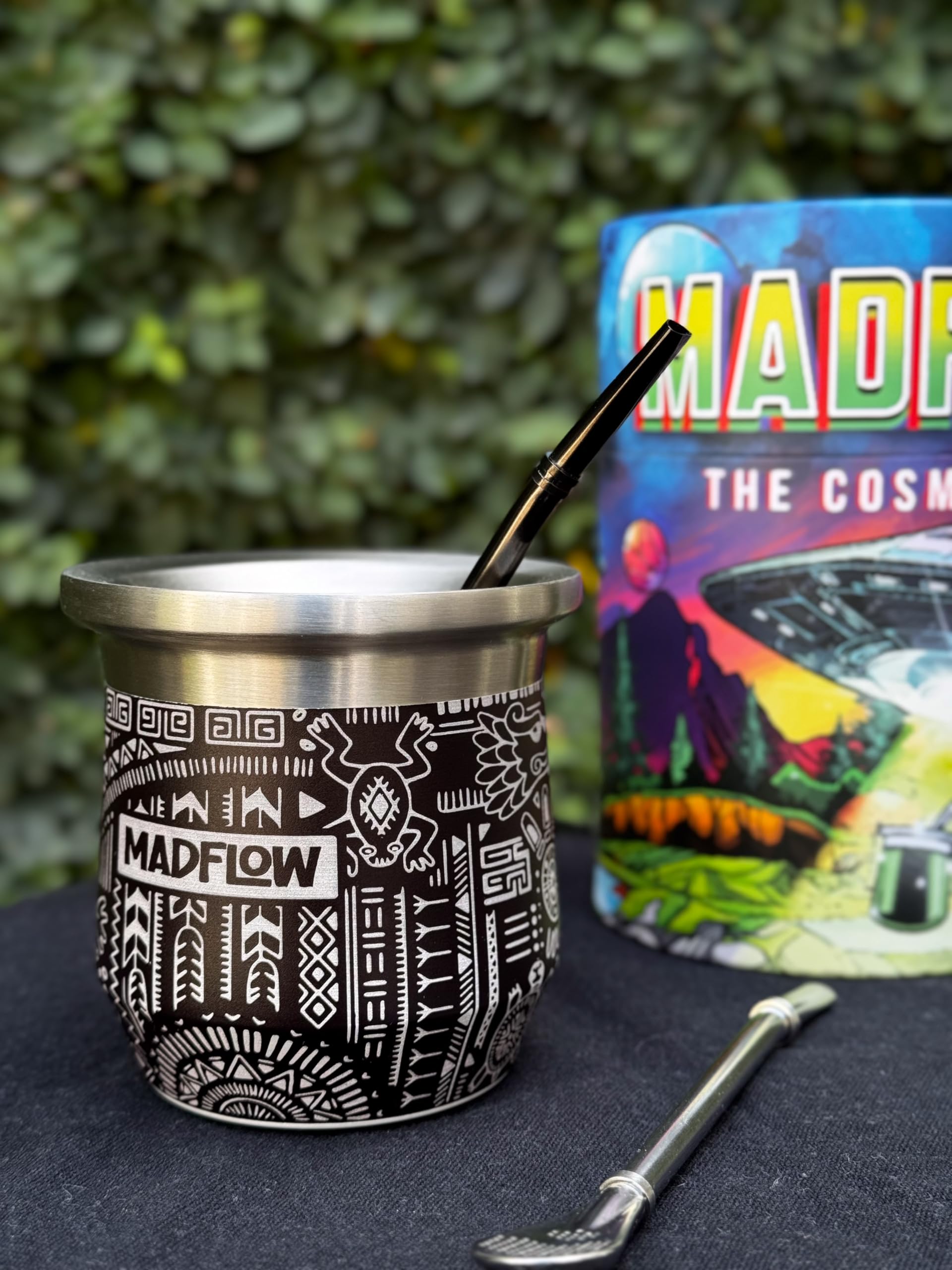 MADFLOW Yerba Mate Cup with double-wall insulation maintains heat, stays cool to touch