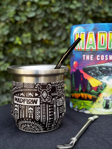 MADFLOW Yerba Mate Cup with double-wall insulation maintains heat, stays cool to touch