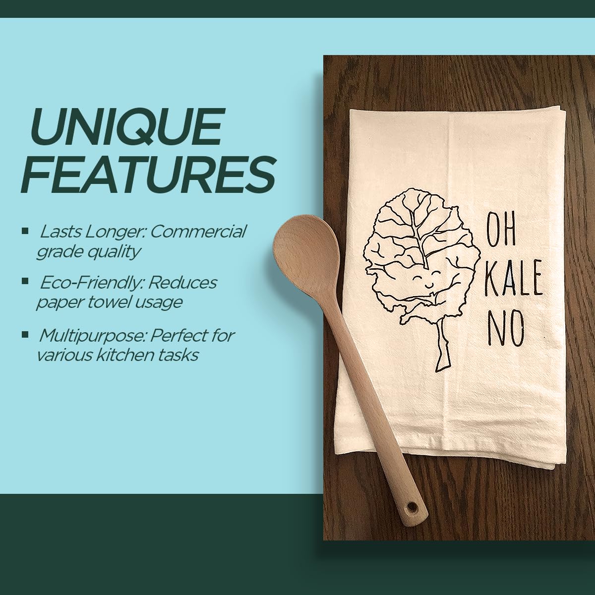 Madras Collections absorbent towel ideal for drying dishes and kitchen wipe-downs.