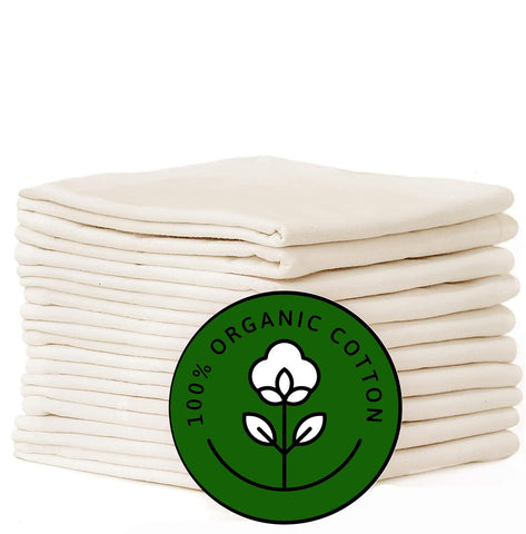 Madras Collections flour sack towel in ivory, highly absorbent for quick kitchen drying.