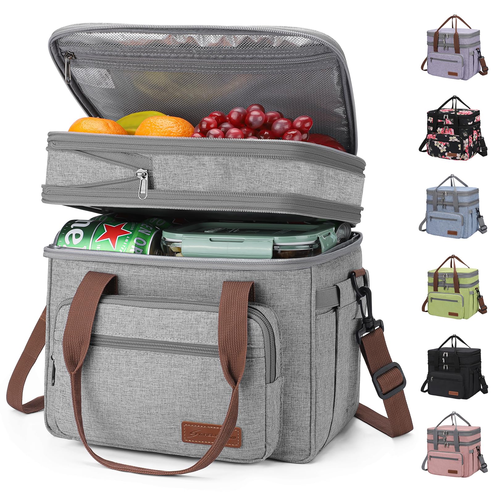 Maelstrom 23L lunch box top view showing organized space for meals