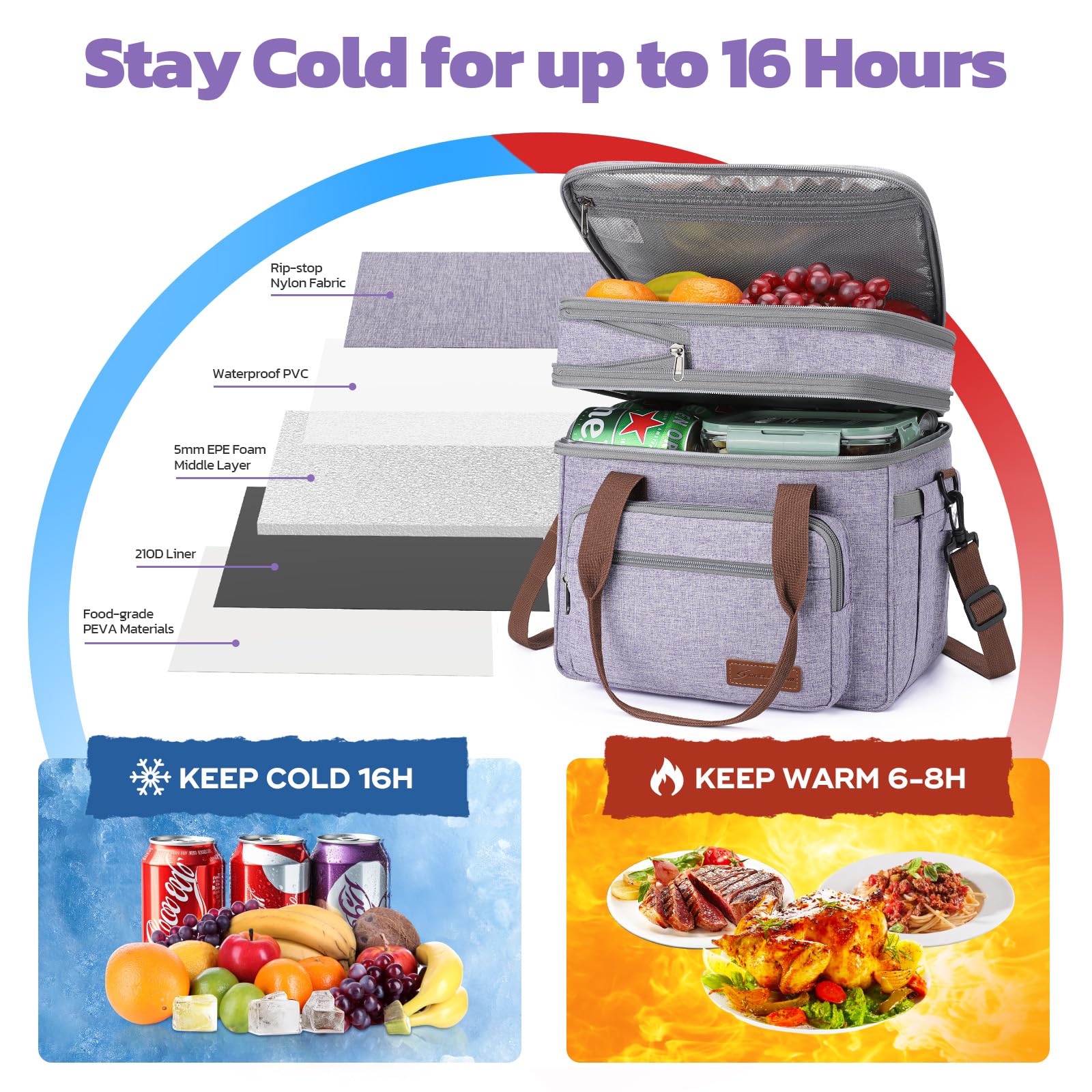 Maelstrom double-deck cooler design keeps foods organized