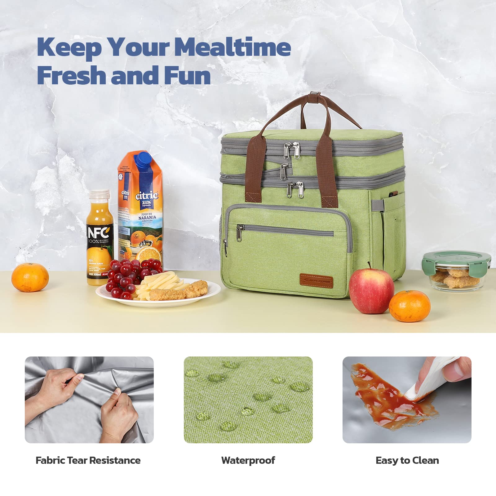 Maelstrom lunch bag with dedicated cutlery pocket for easy dining.