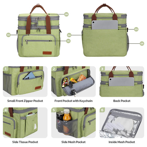 Maelstrom double-deck insulated lunch bag for organized meals.