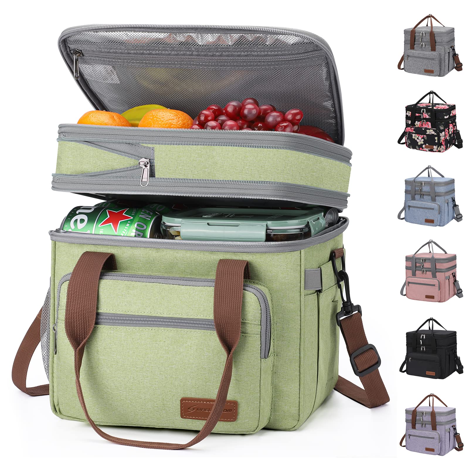 Maelstrom lunch bag expandable top compartment offering extra space for meals.