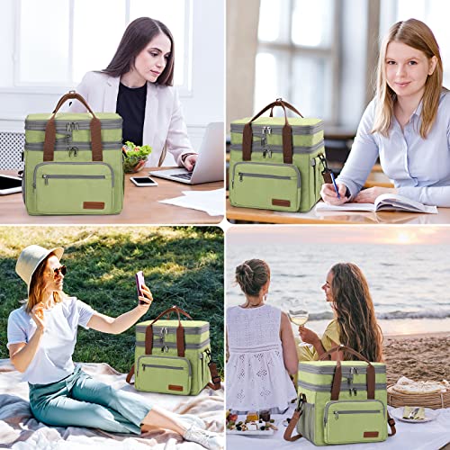 Maelstrom green lunch bag suited for office or gym.