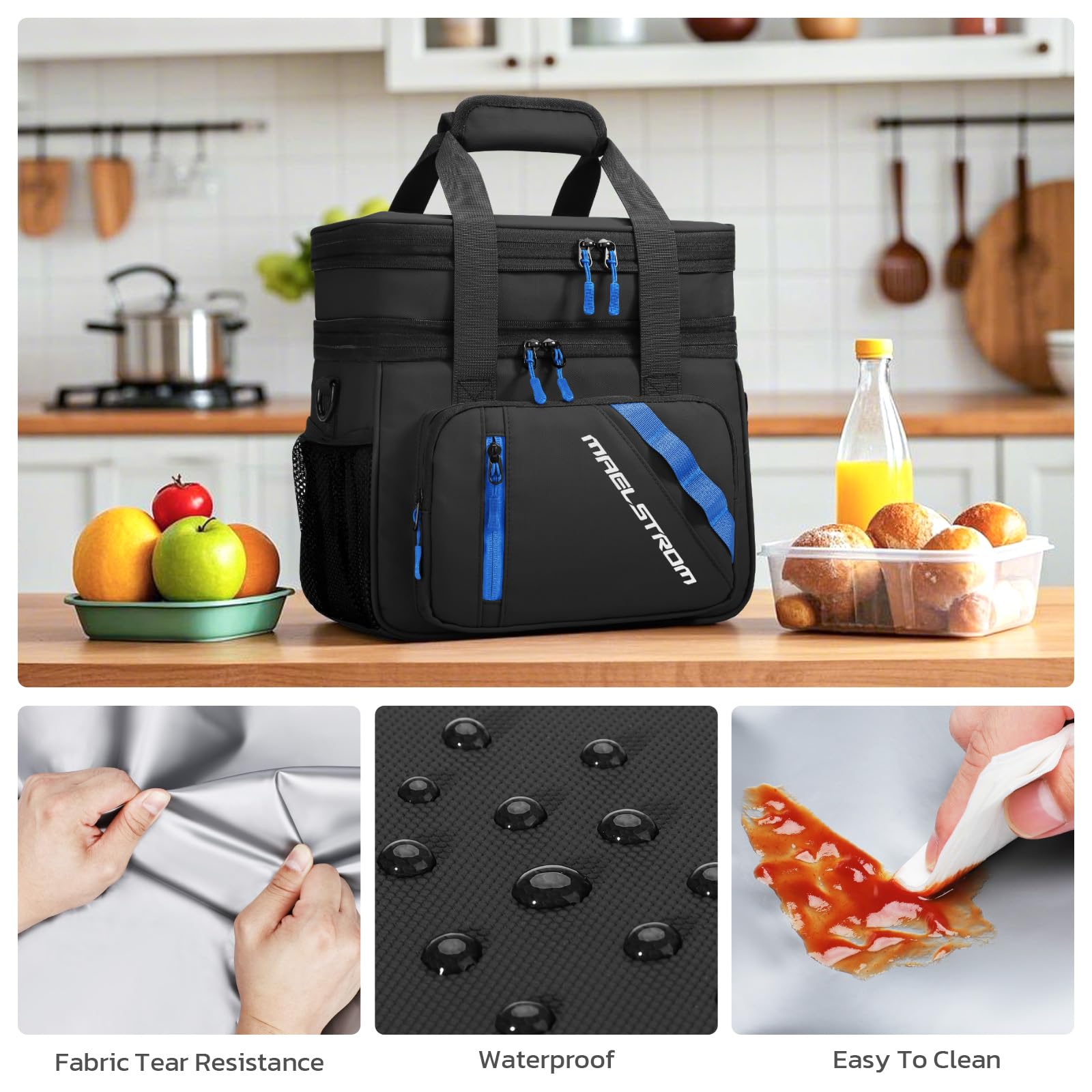 Maelstrom adjustable shoulder strap offers comfortable, hands-free carrying