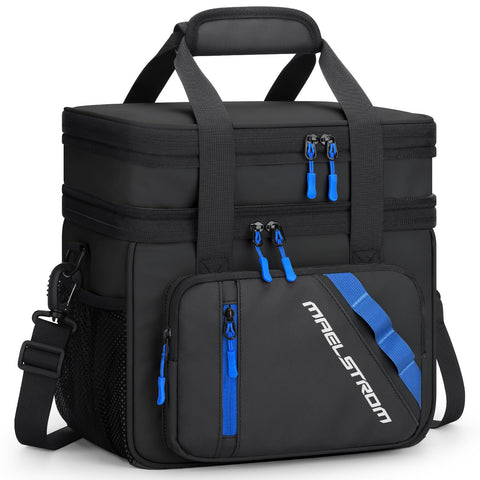 Maelstrom lunch box expandable double-deck design for flexible meals