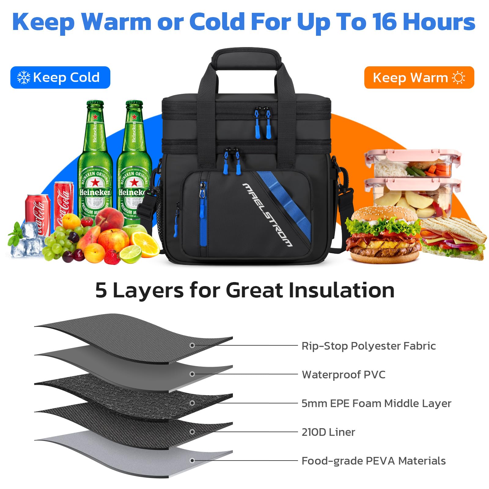 Maelstrom side pockets add quick-access spaces for small items