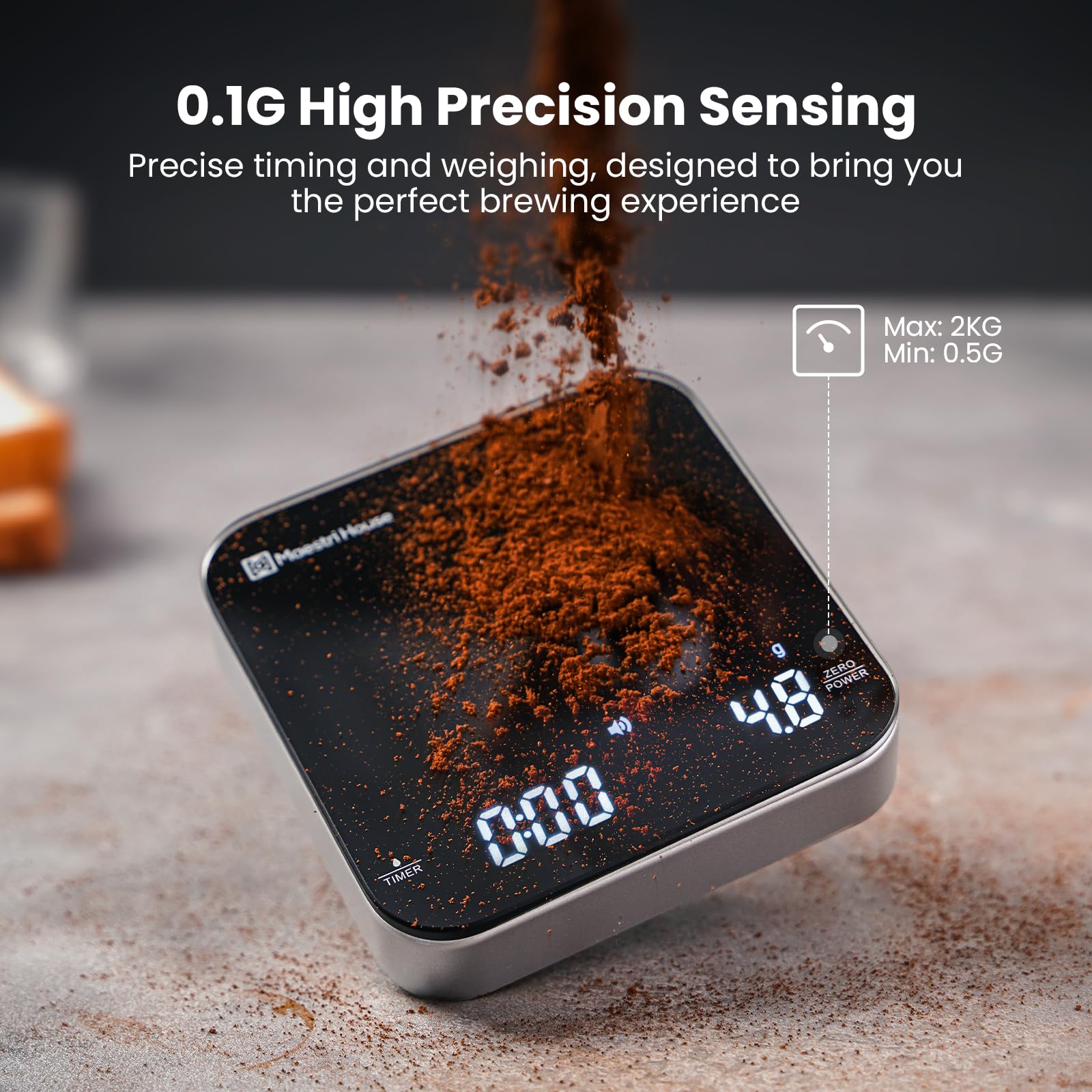 Maestri House calibration weight 100g enables quick accuracy checks
