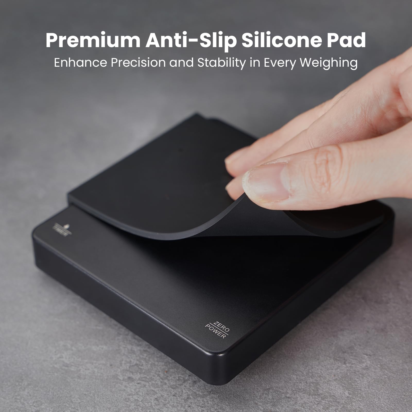 Maestri House coffee scale waterproof surface cleans easily after sessions.