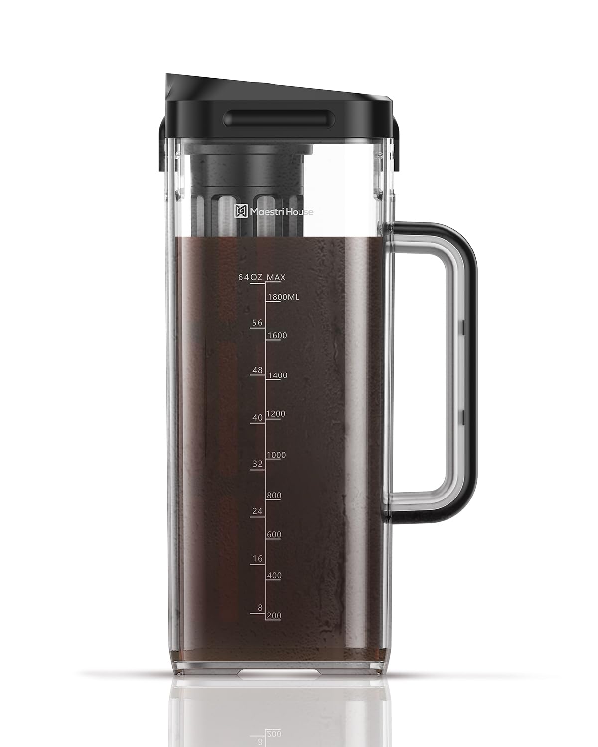 Maestri House compact cold brew pitcher for easy batch brewing.