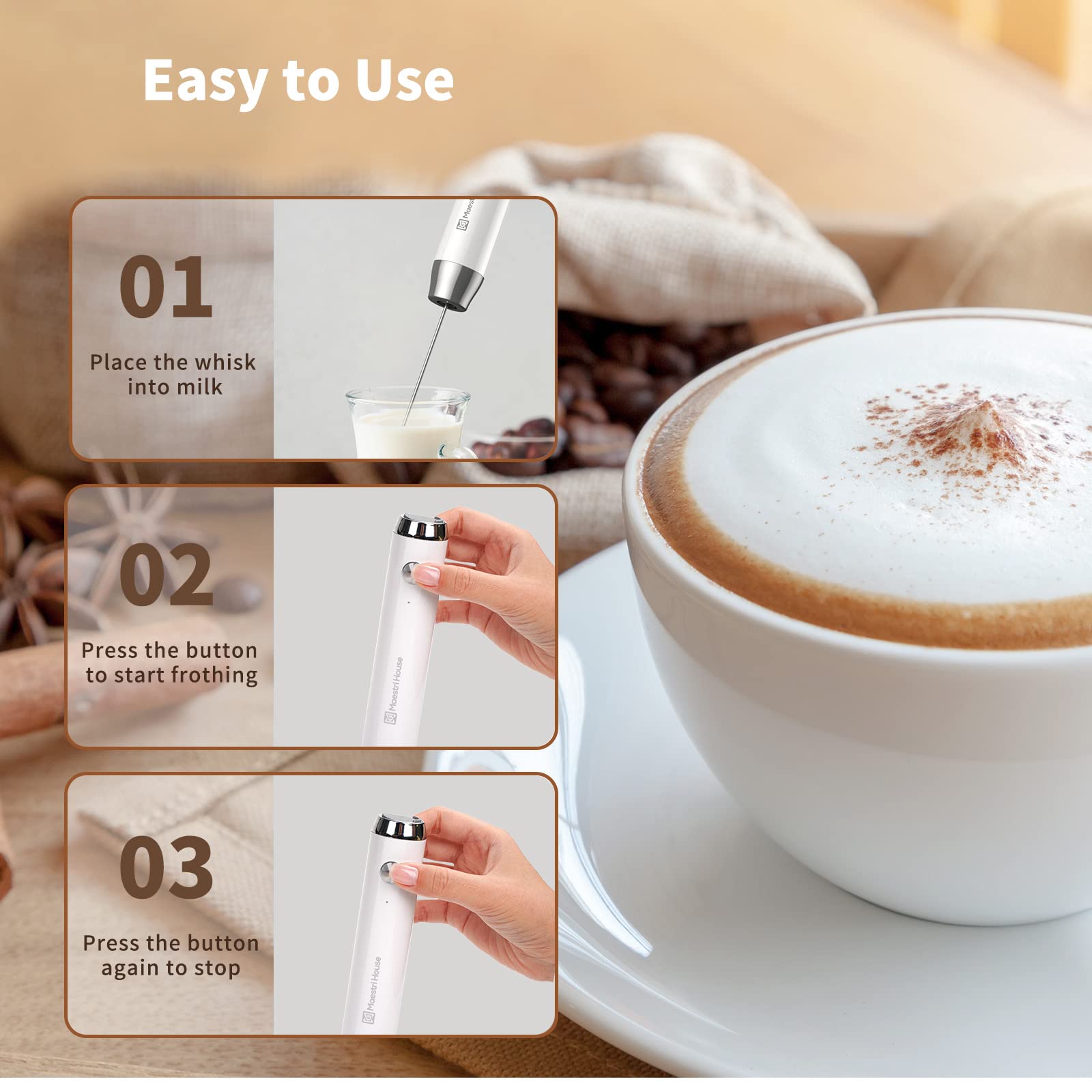 Maestri House LunaFro easy cleaning after use keeps your workstation tidy.