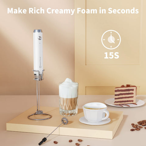 Maestri House LunaFro in latte or cappuccino shows rich foam topping possibilities.