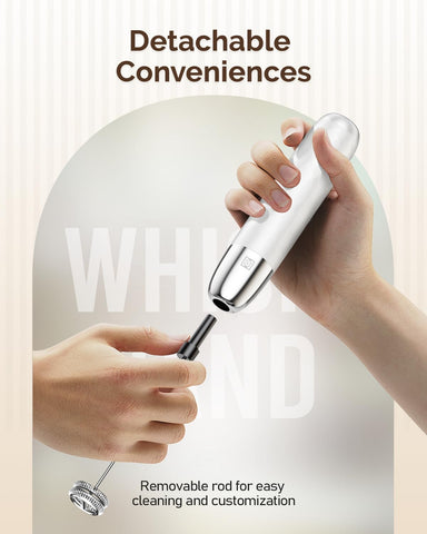 Maestri House Lunafro Mini handheld foamer for on-the-go lattes and cappuccinos
