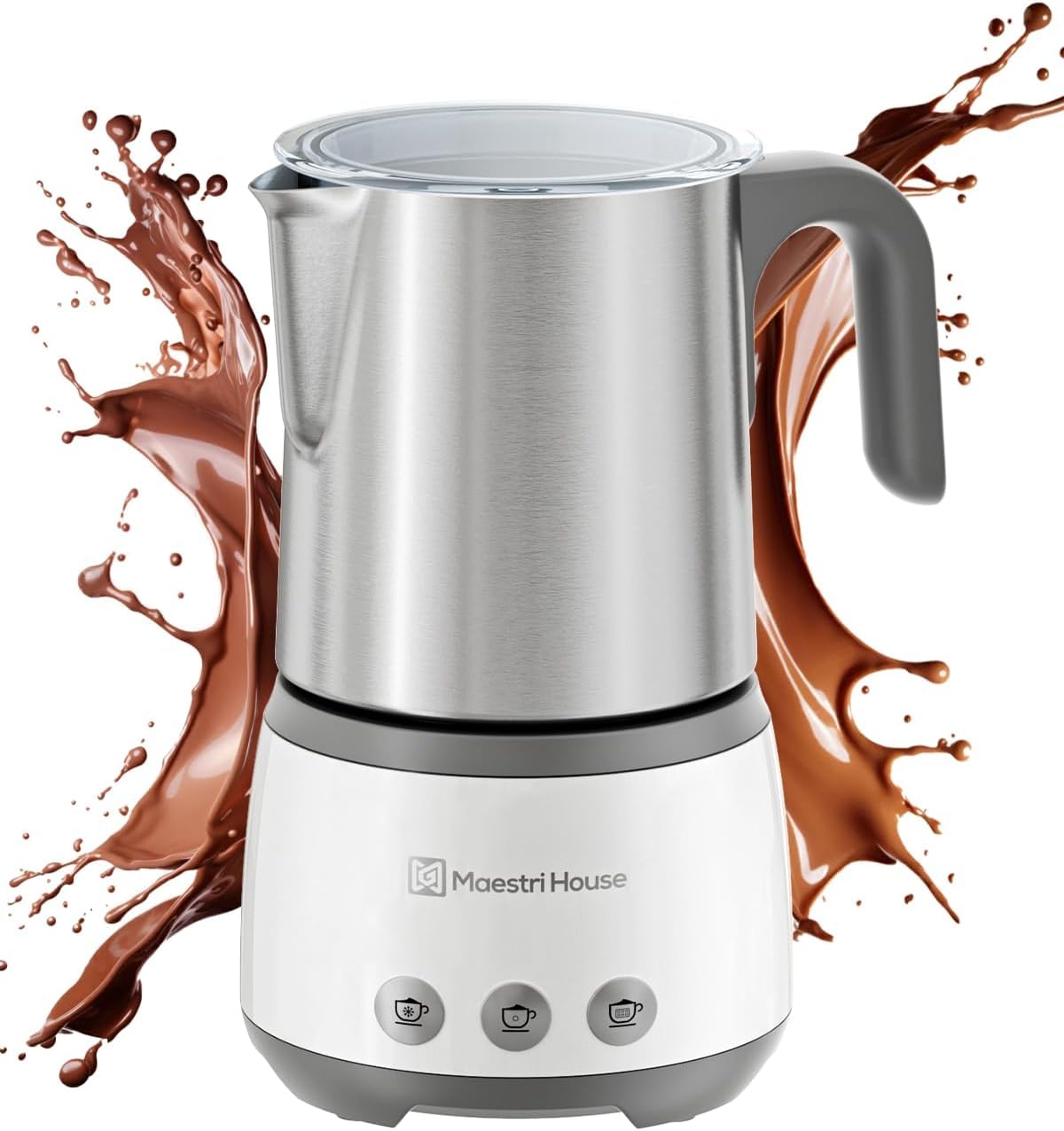 Maestri House Milk Frother 4-in-1 in action delivering cafe-style froth at home.