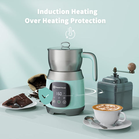 Maestri House milk frother heats and steams rich milk
