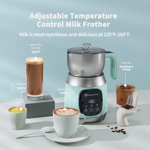 Maestri House frother with variable temperature for precise texture