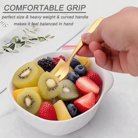 Mafier versatile forks for fruits, cheese, olives on a charcuterie board.