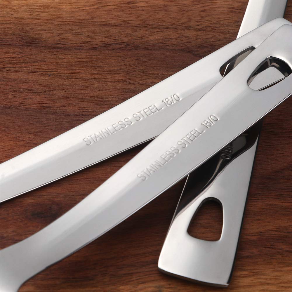 Magatu dishwasher safe serving spoons in stainless steel for busy events.