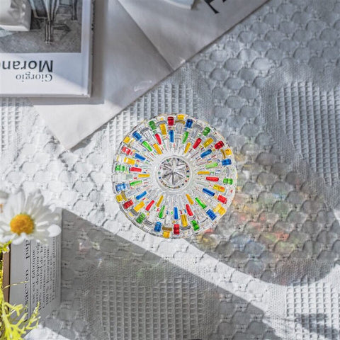 MAGCOLOR glass candy box on dining table as a centerpiece.
