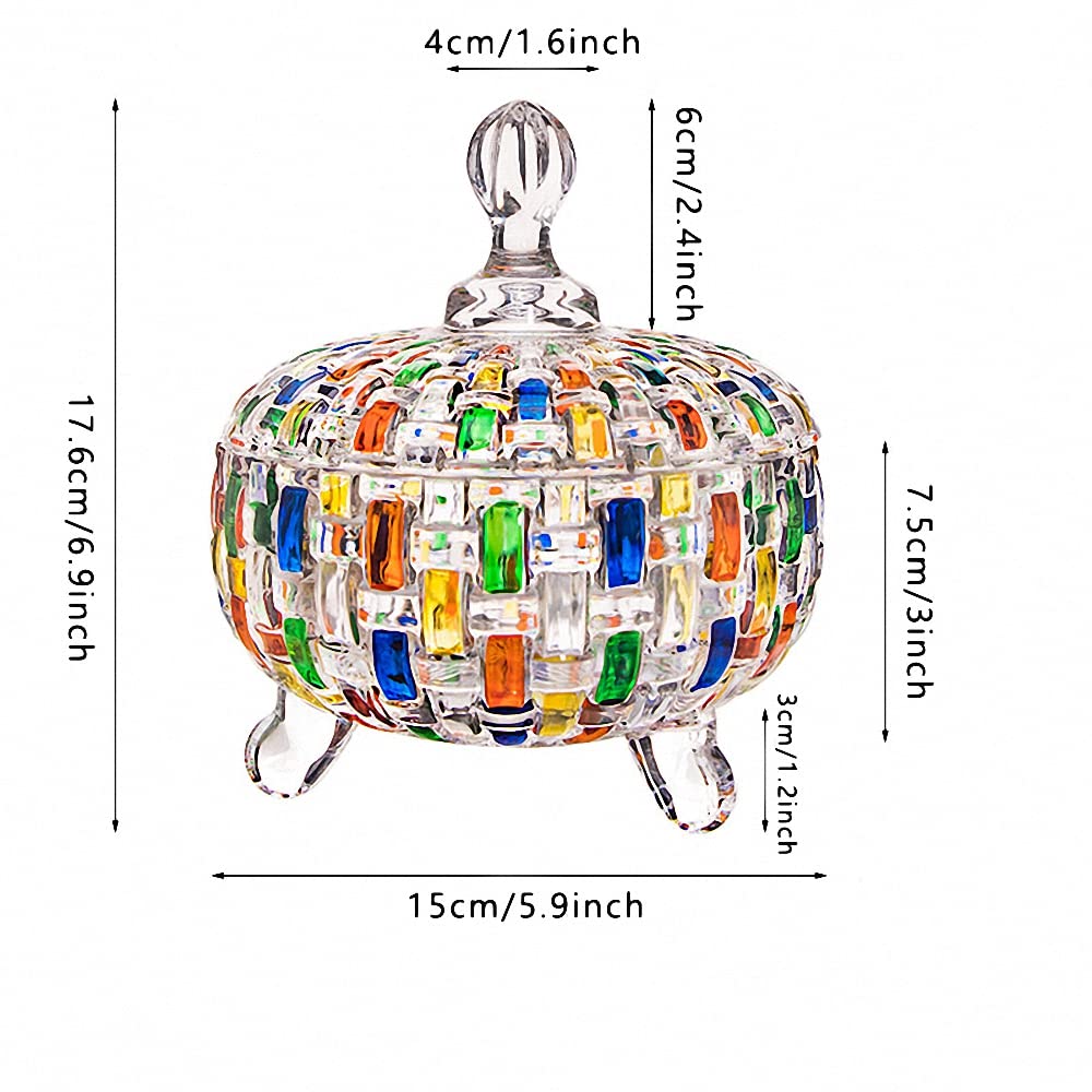 MAGCOLOR crystal glass texture close-up highlights vibrant woven design for display.