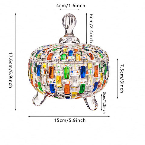 MAGCOLOR crystal glass texture close-up highlights vibrant woven design for display.
