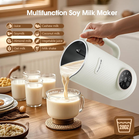 MAGETANG 7in1 control panel close-up, convenient settings for personalized plant-based milks.