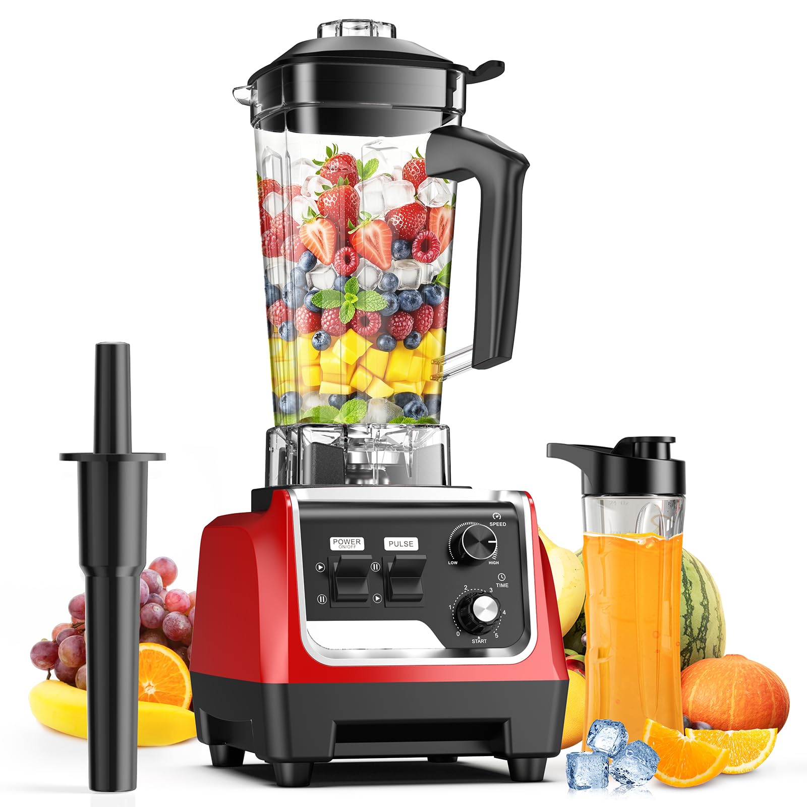 MAGETANG blender with 1800W motor powering ultra-smooth smoothies