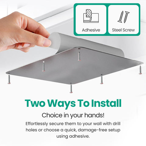 MagGrip 3M adhesive back enables quick, secure mounting on any clean surface