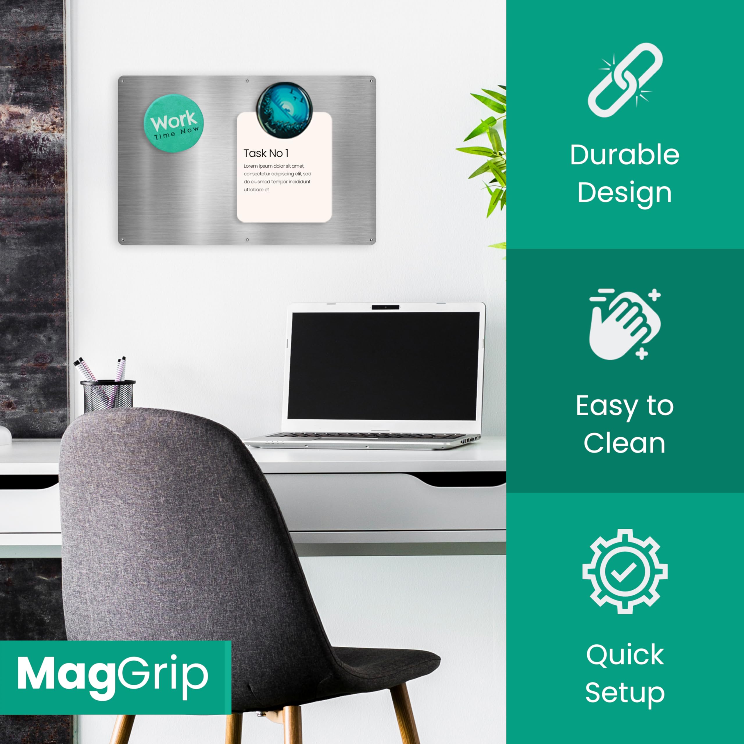 MagGrip spice rack magnet mount keeps jars neatly organized and accessible