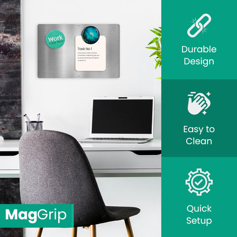 MagGrip spice rack magnet mount keeps jars neatly organized and accessible