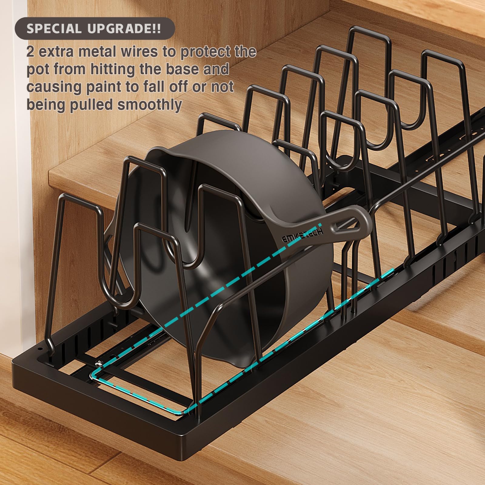 Magheo base-wire upgrade prevents pot contact during pull-out.