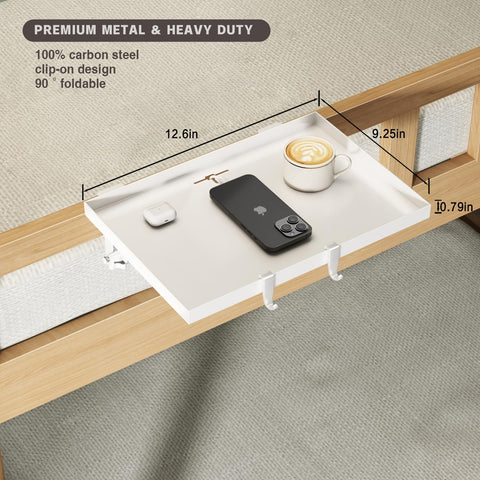 Magheo bedside shelf showcases tool-free installation for quick setup