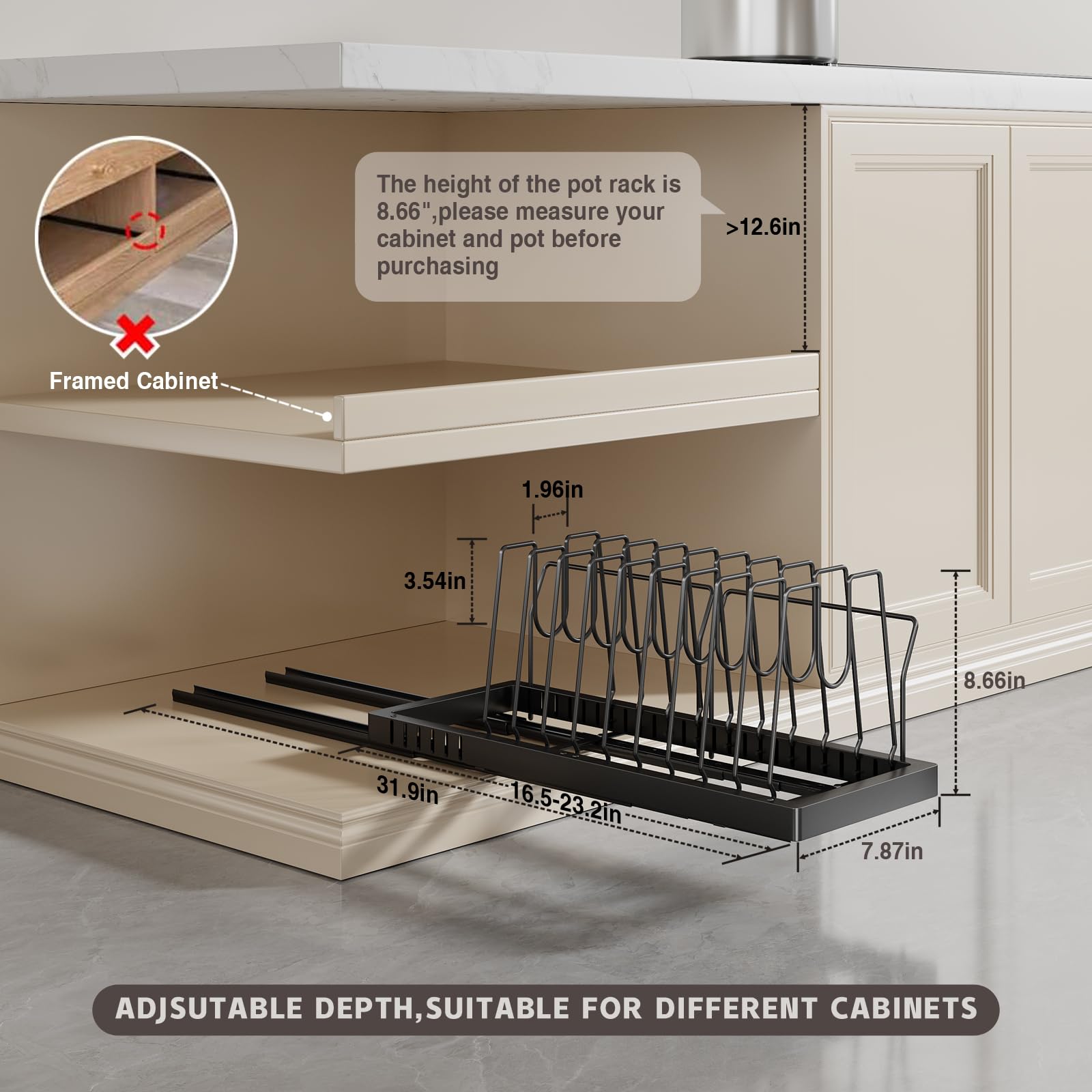 Magheo carbon steel construction delivers durable, heavy-duty storage.
