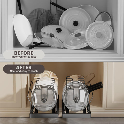 Magheo adjustable guardrail brackets secure pots during sliding.