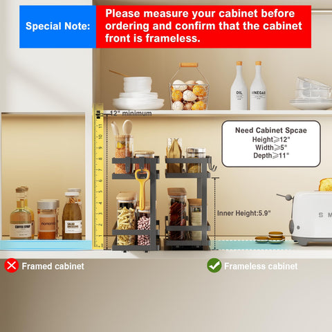 Magheo guard rails securely hold jars and prevent tipping during use.