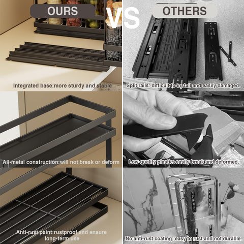 Magheo no-drill mounting offers adhesive mounting for fast, screw-free installation.