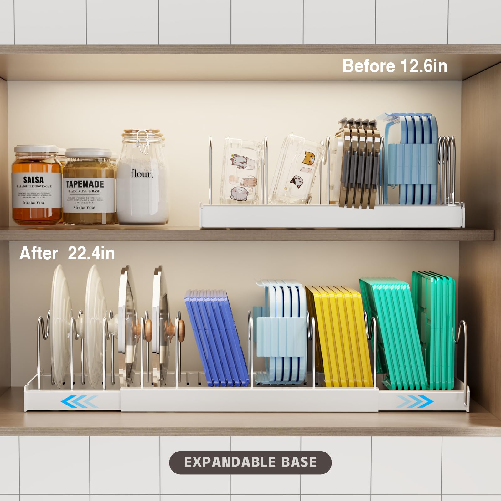 Magheo ABS-based base with smooth surface protects non-stick coatings and resists scratches.