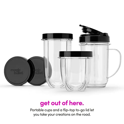 Magic Bullet short cup for single-serve smoothies and sauces.