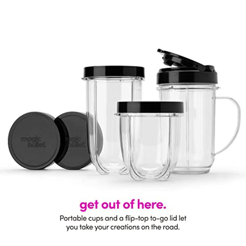 Magic Bullet short cup for single-serve smoothies and sauces.